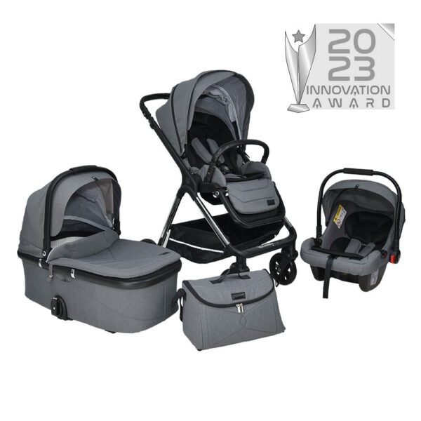 ΠΟΛΥΚΑΡΟΤΣΙ NAMMAS 3 IN 1 GREY BEBE STARS 5213011832071 335-186